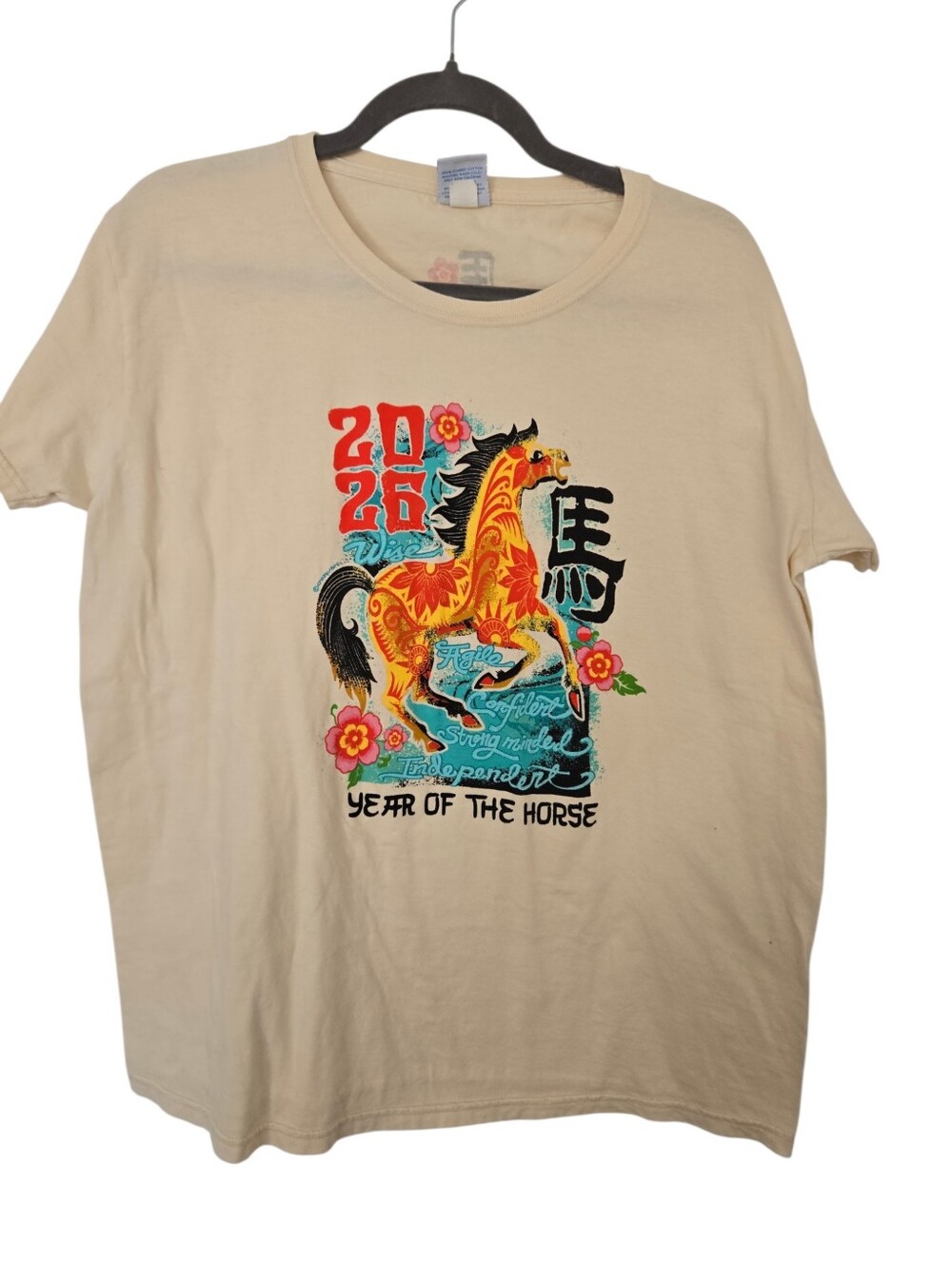 Crazy Shirts Hawaii 2026 Year of the Horse Graphic Tee Large